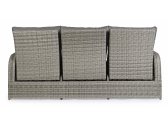 Диван плетеный с подушками Garden Relax Kent алюминий, искусственный ротанг, олефин серый Фото 9