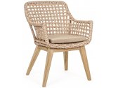 Кресло плетеное с подушкой Garden Relax Madison тик, алюминий, синтетическое волокно, олефин натуральный, бежевый Фото 1