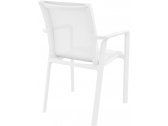Кресло пластиковое Siesta Contract Pacific стеклопластик, текстилен белый Фото 6