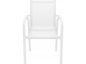 Кресло пластиковое Siesta Contract Pacific стеклопластик, текстилен белый Фото 5