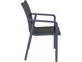 Кресло пластиковое Siesta Contract Pacific стеклопластик, текстилен темно-серый, черный Фото 8