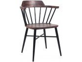 Кресло деревянное Fenny Day 750 сталь, ясень черный, коричневый Фото 4