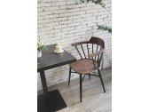 Кресло деревянное Fenny Day 750 сталь, ясень черный, коричневый Фото 9