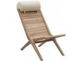 Кресло-шезлонг деревянное Giardino Di Legno Savana тик Фото 4