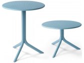 Стол пластиковый обеденный Nardi Step + Step Mini стеклопластик голубой Фото 1