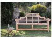 Скамейка деревянная трехместная Giardino Di Legno Vittoria  тик Фото 4