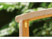 Скамейка деревянная двухместная Giardino Di Legno Savana Onda тик Фото 5