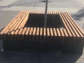Скамья деревянная PG Stand сталь, цинк, сосна Фото 1