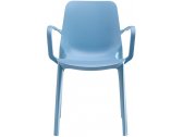 Кресло пластиковое Scab Design Ginevra Go Green технополимер голубой Фото 3