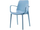Кресло пластиковое Scab Design Ginevra Go Green технополимер голубой Фото 1