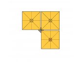 Зонт профессиональный трехкупольный Prostor P6 Trio алюминий, акрил Фото 5