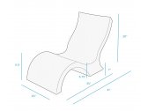 Лаунж стул пластиковый с низкой спинкой Ledge Lounger Signature полиэтилен Фото 2