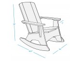 Кресло-качалка пластиковое Ledge Lounger Mainstay полиэтилен Фото 2
