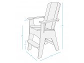 Кресло барное пластиковое Ledge Lounger Mainstay полиэтилен Фото 2