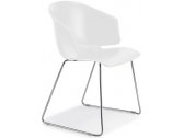 Кресло пластиковое PEDRALI Grace металл, пластик белый Фото 1