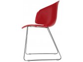 Кресло пластиковое PEDRALI Grace сталь, стеклопластик красный Фото 1