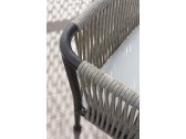 Кресло плетеное с подушкой Unopiu Treble  алюминий, канат, ткань Фото 4