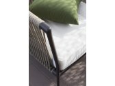 Кресло плетеное с подушкой Unopiu Treble  алюминий, канат, ткань Фото 7