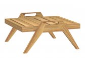 Столик кофейный деревянный Unopiu Synthesis тик Фото 1