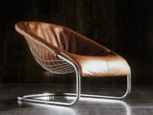 Кресло мягкое Minotti Cortina  металл, кожа Фото 4