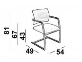 Кресло с обивкой Luxy 406B сталь, ткань Фото 6
