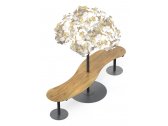 Светильник дизайнерский со столом Green Furniture Leaf Lamp Metal Tree M Tilde сталь, фанера дуба, шведская береза, шерстяной войлок Фото 1