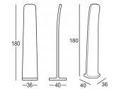 Ширма декоративная PLUST Gradient 180 полиэтилен Фото 2