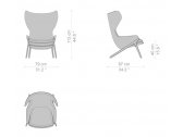 Кресло дизайнерское Cassina 395 P22 алюминий, ткань Фото 3