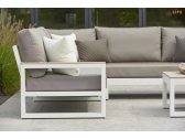 Комплект металлической мебели Life Outdoor Living Mallorca Lounge алюминий, ДПК, ткань белый, серый, хаки Фото 4