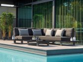 Комплект металлической мебели Life Outdoor Living Fitz Roy Aluminium Lounge алюминий, ткань черный, лава, базальт Фото 2