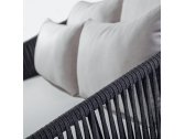 Лаунж-диван плетеный с матрасом Jati & Kebon Fortuna Rope алюминий, полипропилен, ткань антрацит, серый Фото 6