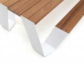 Стол деревянный со скамейками Extremis Hopper Picnic 300 алюминий, ироко Фото 16