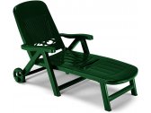 Шезлонг-лежак пластиковый SCAB GIARDINO Splendido Sun-bed пластик зеленый Фото 1