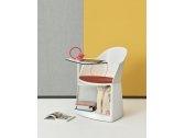 Кресло пластиковое со столиком Arper Cila Go полипропилен, ткань Фото 7