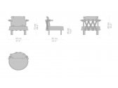 Кресло мягкое с подушкой Cassina Trampoline сталь, полипропилен, нейлон, ткань Фото 3