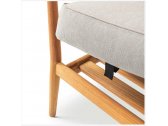 Кресло деревянное с подушкой Cassina Dine Out тик, полипропилен, ткань Фото 7
