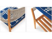 Кресло деревянное с подушкой Cassina Dine Out тик, полипропилен, ткань Фото 5