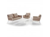 Кресло плетеное с подушками Grattoni Panama алюминий, роуп, текстилен Фото 5