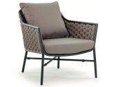 Кресло плетеное с подушками Grattoni Panama алюминий, роуп, текстилен Фото 1