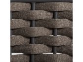 Кресло плетеное с подушками Grattoni Nizza алюминий, роуп, олефин антрацит, коричневый Фото 5