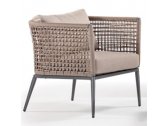 Кресло плетеное с подушками Grattoni Cuba алюминий, роуп, олефин Фото 1