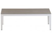 Столик стеклянный журнальный Grattoni Minorca алюминий, закаленное стекло белый, тортора Фото 1
