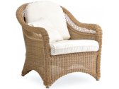 Кресло плетеное с подушкой POINT Arena алюминий, искусственный ротанг, ткань соломенный Фото 1