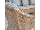 Кресло плетеное с подушкой POINT Arena алюминий, искусственный ротанг, ткань соломенный Фото 5