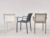 Кресло металлическое текстиленовое Ibiza Land алюминий, текстилен белый Фото 6