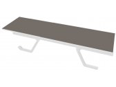 Шезлонг металлический Gaber Podio сталь, алюминий, технополимер, полиэстер белый, тортора Фото 4