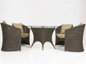 Кресло плетеное с подушками DFN Wezen алюминий, искусственный ротанг, ткань Фото 3
