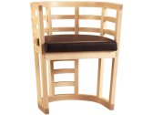 Кресло деревянное мягкое Morelato Cartesia клен, ткань Фото 1