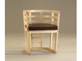 Кресло деревянное мягкое Morelato Cartesia клен, ткань Фото 11