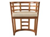 Кресло деревянное мягкое Morelato Cartesia клен, ткань Фото 5